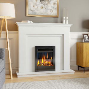 Electric Aurora 16 Fire - Black with Exclusive Log Set