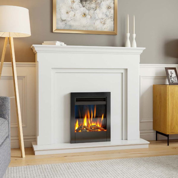Electric Aurora 16 Fire - Black with Exclusive Log Set