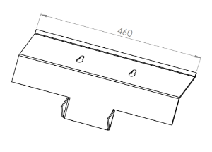 Faro 600 ( Inside Small ) Stainless Steel - Baffle