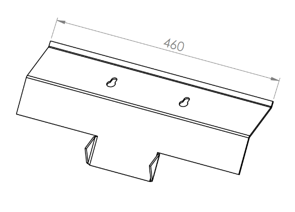 Faro 600 ( Inside Small ) Stainless Steel - Baffle