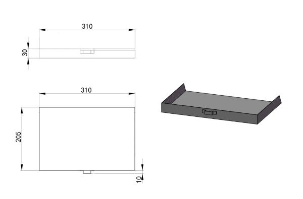 Ash Pan Thames /Clearwood 5Kw( Eco )