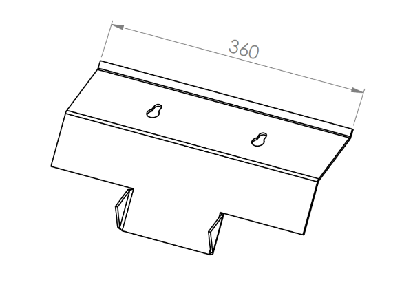 Faro 500 (Inside Small ) Stainless Steel - Baffle