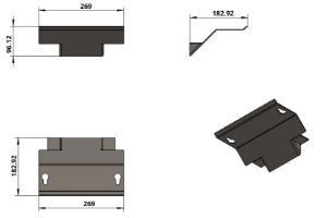 BF121 Baffle Athens  / Orion 400 ( Inside ) Small