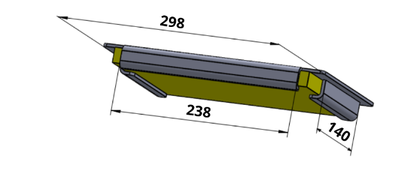 Athens /Orion 400 Outside  Ver Board & Metal New - Baffle