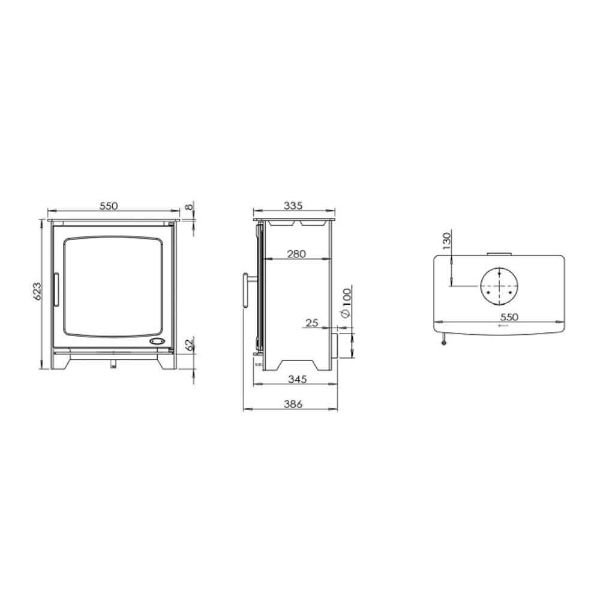 Hazelwood 6. 4 kw Double Side (Eco)