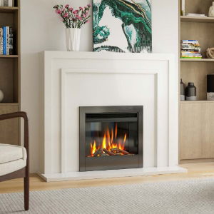 Electric Aurora 24" Fire - Black with Exclusive Log Set
