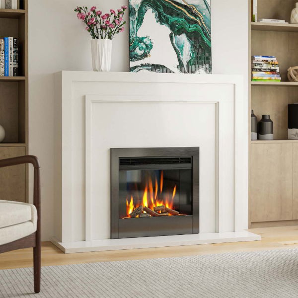 Electric Aurora 24" Fire - Black with Exclusive Log Set