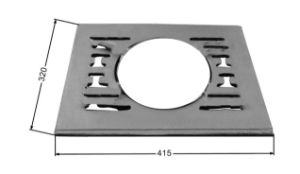 Grate Blasket 21kw Outside Frame Only (Center Grate not Included) - GR010 