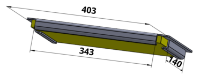 Athens 500 Outside Ver Board & Metal New - Baffle