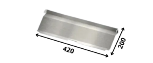 Faro 55 (Outside Big) Stainless Steel - Baffle