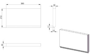 Baffle Lower Ascot 5Kw Vermiculite  ( Eco)