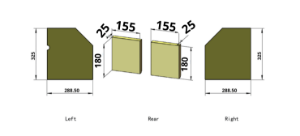 Brick Achill 7kw/Elmwood 7kw Full Set (Eco) vermiculite