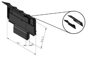 Brick Cambridge 10.5 kw Metal Back with Air Holes (3 parts)