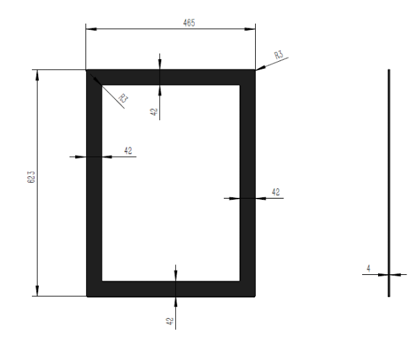 Frame Athens 400 - 4 side (Glass)