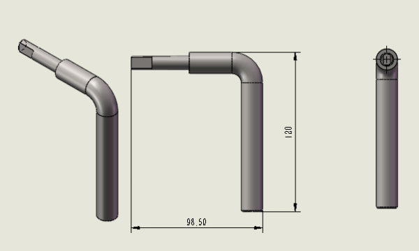 Handle Severn 4/5/8/12kw (Eco)