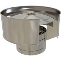 Anti Down Draught Cowl  80 mm Pellet