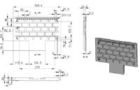 Brick Dunloe Back 5Kw (Eco) cast iron w holes