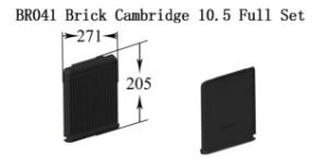 BR041 Airbox Front Brick Cambridge 10.5