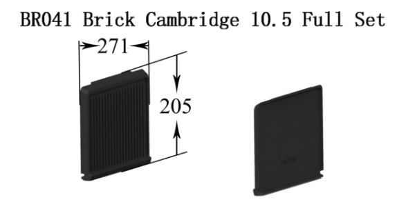 BR041 Airbox Front Brick Cambridge 10.5