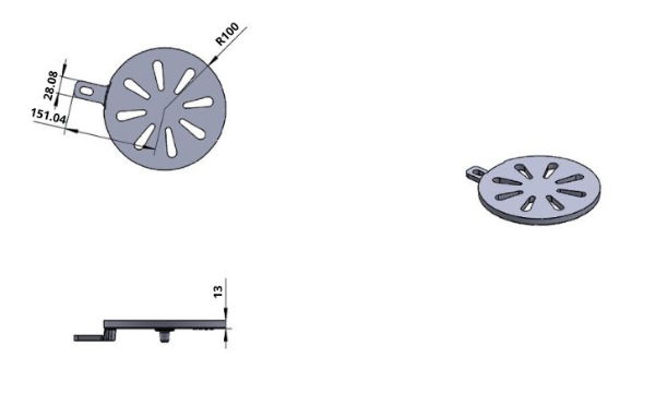 GR004 - Druids 8,12,14,20,21,25 - Grate (Centre Circle)