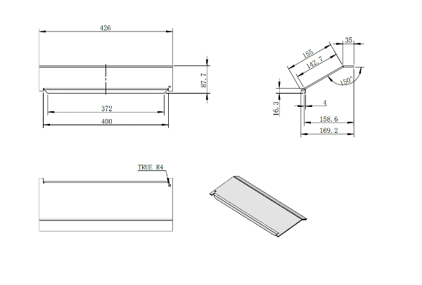 Baffle Elcombe  5kw (Eco) Steel