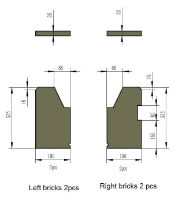 Brick Hazelwood 6.5 Kw D/S  Sides ( Eco)