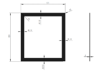 Frame Athens 500 - 4 side (Glass)