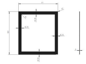 Frame Athens 500 - 4 side (Glass)