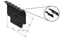 BR164 Brick Cambridge 7.5 Metal Back with Air Holes