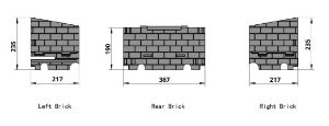 BR151 - Kells - Brick Set (T) (PLEASE CHECK SIZES)