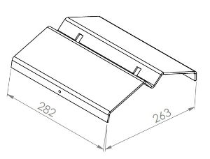 Faro /Lisbon 700 21 Double Side Stainless (Boiler) - Baffle