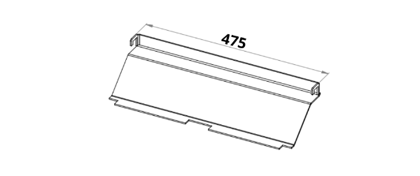 Faro 600 ( Outside Big ) Stainless Steel - Baffle