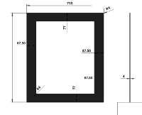 Frame Athens 700 4 - side (Glass)