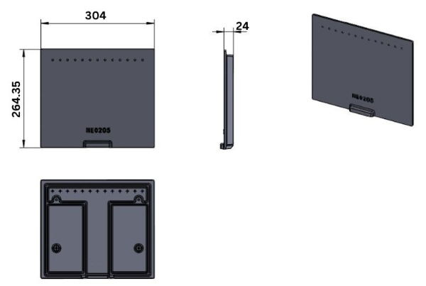 BR110 Brick Druid 5 Metal back with air holes