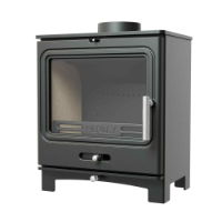 Ascot 5kw Matt Black  Multi Fuel (Eco)