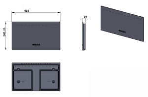 BR111 Brick Druid 8 Metal back with air holes