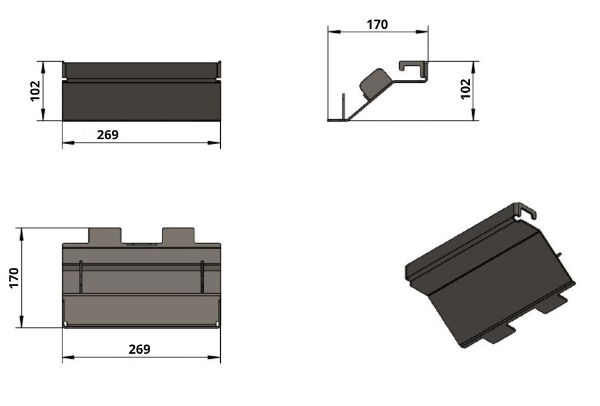 BF118 Baffle Athens / Orion 400  (Outside ) Big