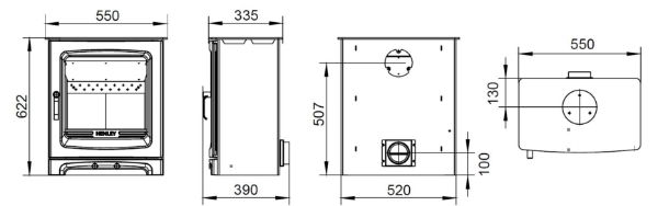 Alderwood ( Eco Design) Multi Fuel 6.5  Kw