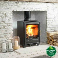 Ascot 5kw Matt Black  Multi Fuel (Eco)