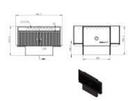 Brick Bracken Metal back with air holes (2 Parts)